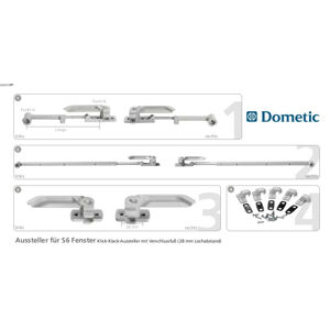 Dometic Okno S6 – náhradní díly 1. Window Extension Arm 150 mm, 2 Pieces