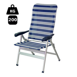 Crespo Skládací kempová židle Luxus XXL Barva: modrá/šedá