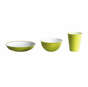 Omada Set plastového nádobí Sanaliving zelený 3 dílná sada